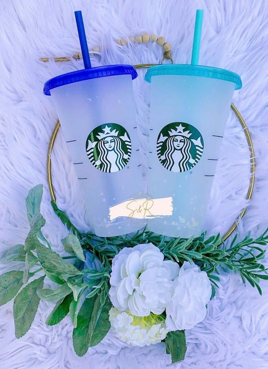 Reausable Starbucks Color Change Confetti Cup
