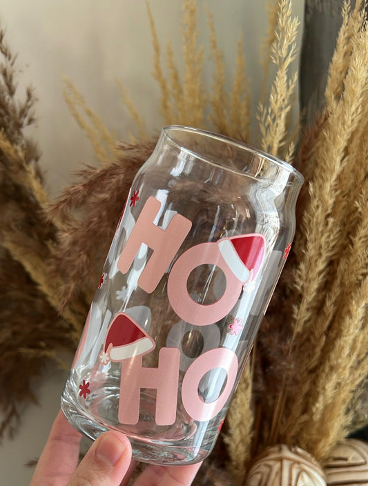 HO-HO-HO Glass Cup